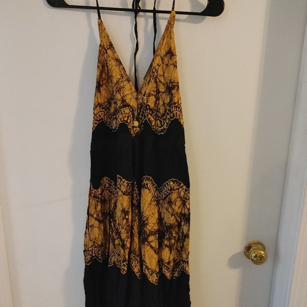 One Size Women's Bohemian Style Halter Dress - UNIQUE